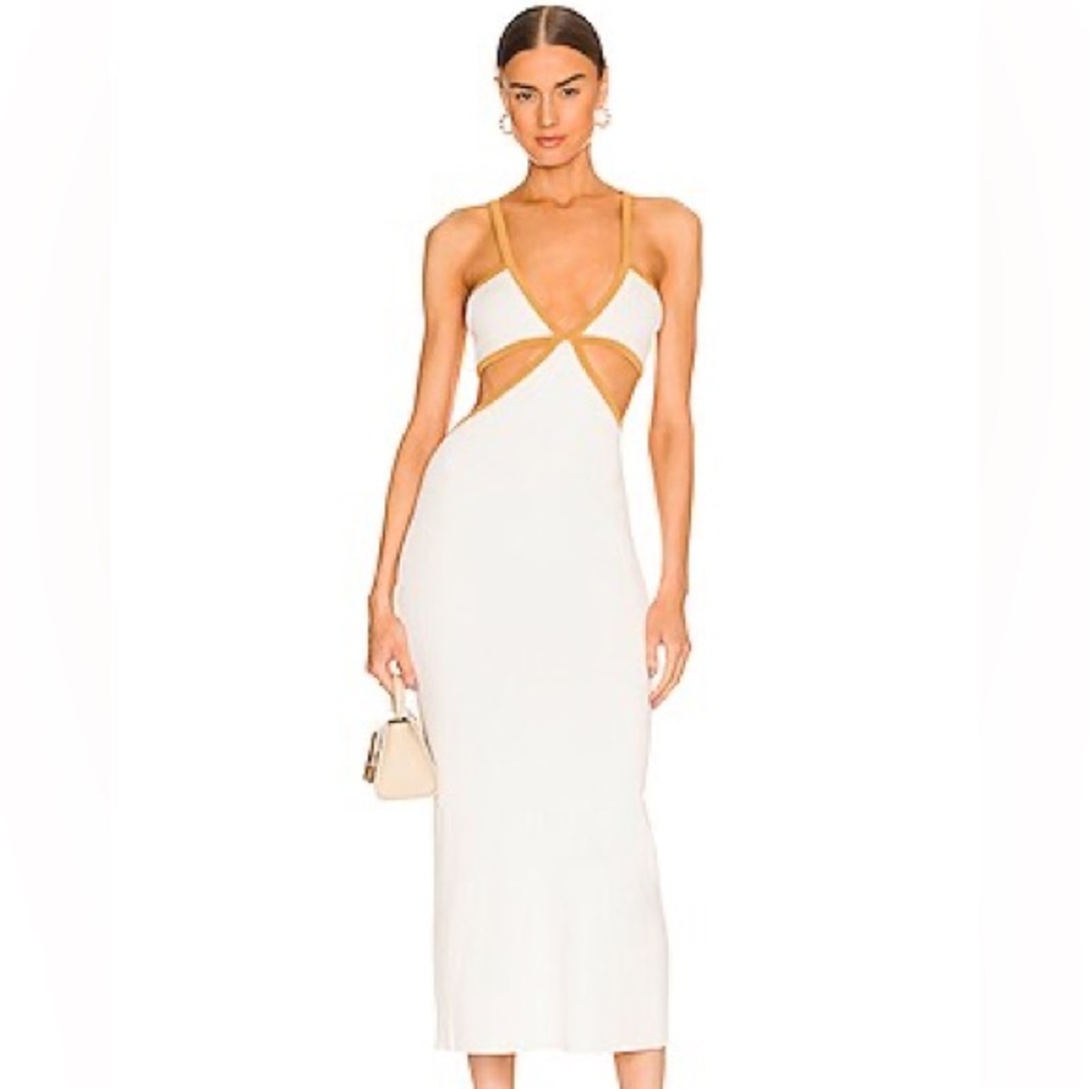 Significant Other Adi midi cutout dress